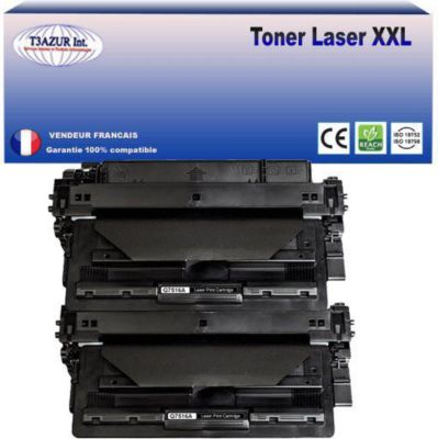 Toner T3AZUR remplace HP Q7516A (16A)Noir- 12 000p