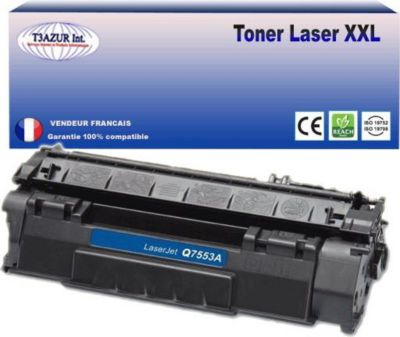 Toner T3AZUR remplace HP Q5949A (49A) Noir - 3 000p Toner T3AZUR remplace HP Q5949A (49A) Noir - 3 000p