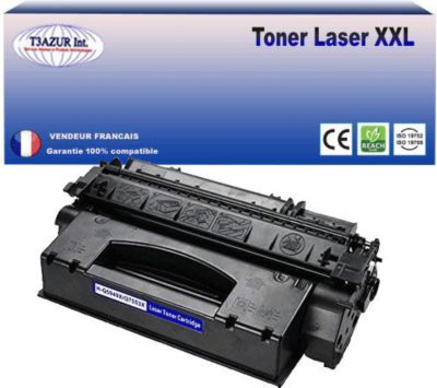 Toner T3AZUR remplace HP Q5949X (49X) Noir - 7 000p Toner T3AZUR remplace HP Q5949X (49X) Noir - 7 000p
