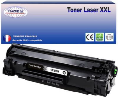 Toner T3AZUR remplace HP CF279A (79A) Noir - 1 000p Toner T3AZUR remplace HP CF279A (79A) Noir - 1 000p