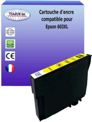 Cartouche d'encre T3AZUR pour Epson 603XL Jaune Cartouche d'encre T3AZUR pour Epson 603XL Jaune