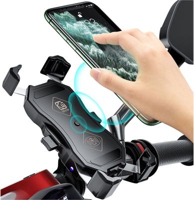 Hama Support de lampe de poche universel pour guidon de vélo, rotatif à 360  °, noir