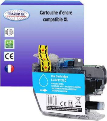 Cartouche d'encre T3AZUR remplace Brother LC3219 XL Cyan
