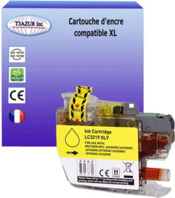 Cartouche d'encre T3AZUR remplace Brother LC3219 XL Jaune Cartouche d'encre T3AZUR remplace Brother LC3219 XL Jaune