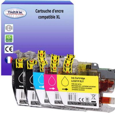  T3AZUR remplace Brother LC3219 XL (pack 5) T3AZUR remplace Brother LC3219 XL (pack 5)