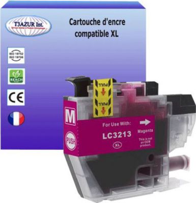Cartouche d'encre T3AZUR remplace Brother LC3213 XL Magneta Cartouche d'encre T3AZUR remplace Brother LC3213 XL Magneta