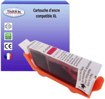 Cartouche d'encre T3AZUR pour Canon CLI526 XL Magenta Cartouche d'encre T3AZUR pour Canon CLI526 XL Magenta