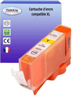 Cartouche d'encre T3AZUR pour Canon CLI521 XL  Jaune