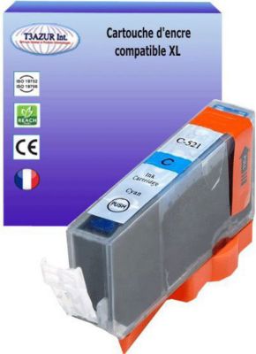 Cartouche d'encre T3AZUR pour Canon  CLI521 XL  Cyan