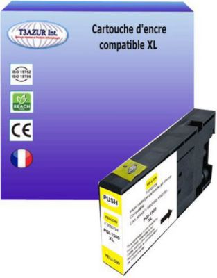 Cartouche d'encre T3AZUR pour Canon PGI-1500 XL Jaune