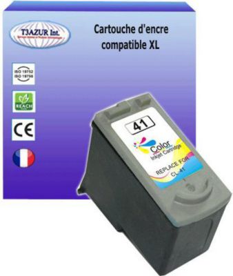 Cartouche d'encre T3AZUR pour Canon CL41, CL38 Couleur