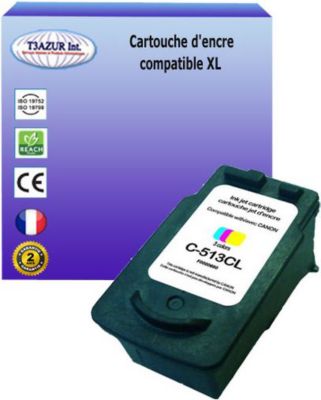Cartouche d'encre T3AZUR pour Canon CL-513 Couleur Cartouche d'encre T3AZUR pour Canon CL-513 Couleur