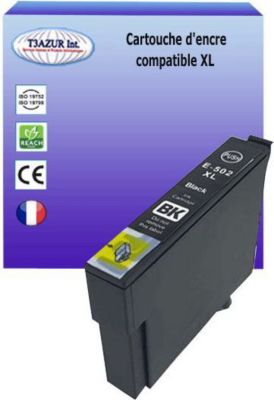 Cartouche d'encre T3AZUR pour Epson 502XL Noire