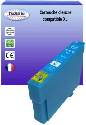 Cartouche d'encre T3AZUR pour Epson 502XL Cyan Cartouche d'encre T3AZUR pour Epson 502XL Cyan