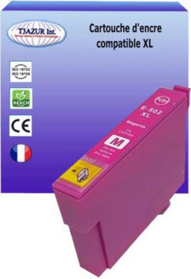 Cartouche d'encre T3AZUR pour Epson 502XL Magenta Cartouche d'encre T3AZUR pour Epson 502XL Magenta