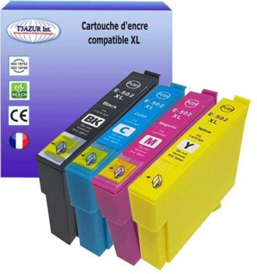 Cartouche d'encre T3AZUR pour Epson 502XL (pack4) Cartouche d'encre T3AZUR pour Epson 502XL (pack4)