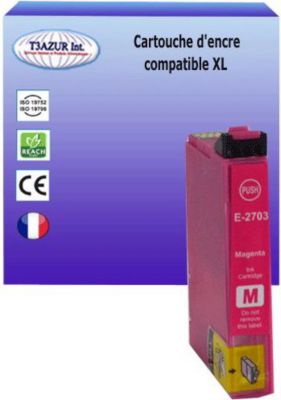 Cartouche d'encre T3AZUR pour Epson T2713 / T27XL  Magenta Cartouche d'encre T3AZUR pour Epson T2713 / T27XL  Magenta