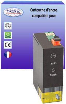 Cartouche d'encre T3AZUR pour Epson T3351 / T33XL Noire