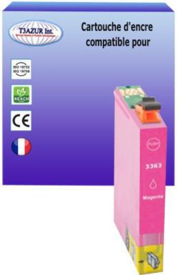 Cartouche d'encre T3AZUR pour Epson T3363 / T33XL Magenta