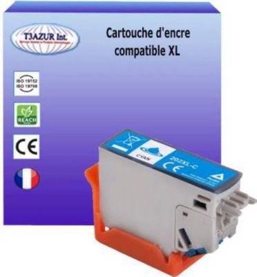 Cartouche d'encre T3AZUR pour Epson 202 XL Cyan