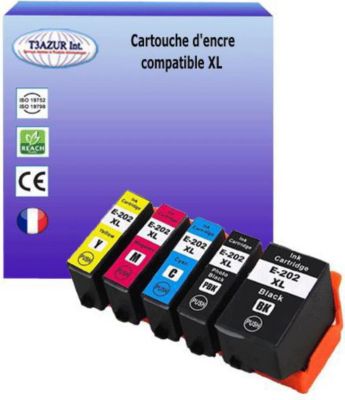 Cartouche d'encre T3AZUR pour Epson 202 XL (pack 5)