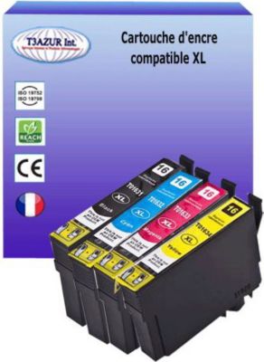 Cartouche d'encre T3AZUR pour Epson T1631 T1632/3/4 (pack4) Cartouche d'encre T3AZUR pour Epson T1631 T1632/3/4 (pack4)