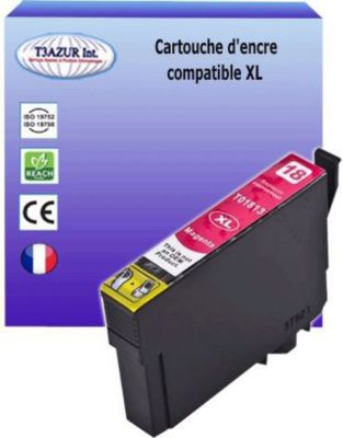 Cartouche d'encre T3AZUR pour Epson T1813/ T18XL Magenta