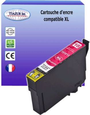 Cartouche d'encre T3AZUR pour Epson T1813/ T18XL Magenta