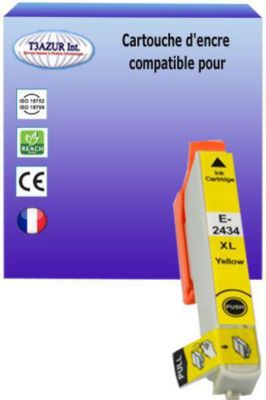 Cartouche d'encre T3AZUR pour Epson T2432 / T24XL Cyan