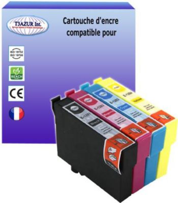 Cartouche d'encre T3AZUR pour Epson T1281/2/3/4 (pack4) Cartouche d'encre T3AZUR pour Epson T1281/2/3/4 (pack4)