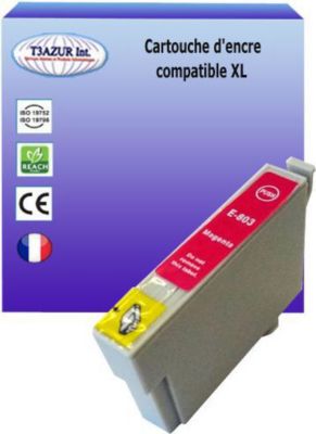Cartouche d'encre T3AZUR pour Epson T0803 Magenta