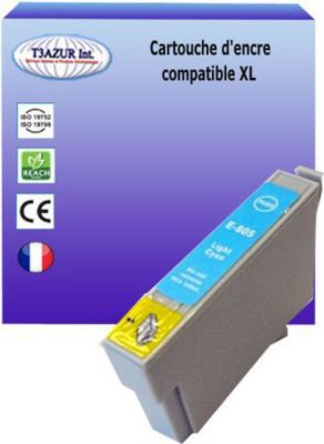 Cartouche d'encre T3AZUR pour Epson T0805 Light Cyan