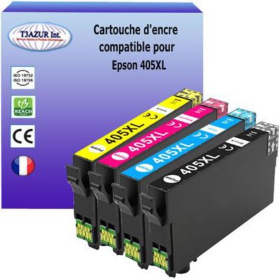 Cartouche d'encre T3AZUR pour Epson  405XL (pack 4)