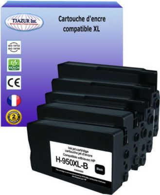 Cartouche d'encre T3AZUR pour HP950, HP951 XL (2N+1C+1M+1J)