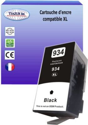 Cartouche d'encre T3AZUR pour HP 934 XL Noire