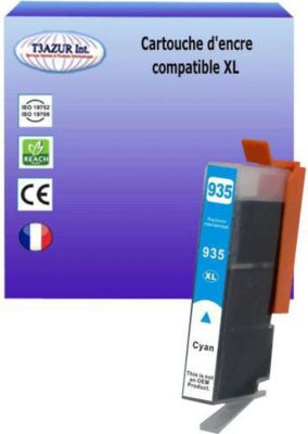 Cartouche d'encre T3AZUR pour HP 935 XL  Cyan