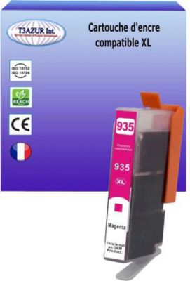 Cartouche d'encre T3AZUR pour HP 935 XL  Magenta Cartouche d'encre T3AZUR pour HP 935 XL  Magenta