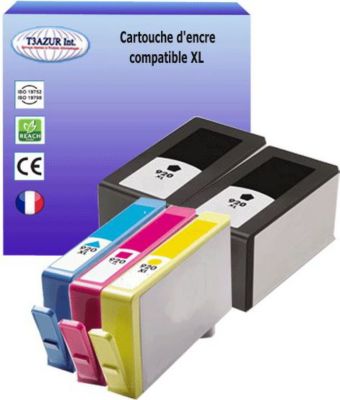 Cartouche d'encre T3AZUR pour HP920 XL (2N+1C+1M+1J) Cartouche d'encre T3AZUR pour HP920 XL (2N+1C+1M+1J)