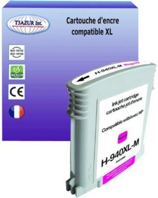 Cartouche d'encre T3AZUR pour HP 940 XL  Magenta Cartouche d'encre T3AZUR pour HP 940 XL  Magenta
