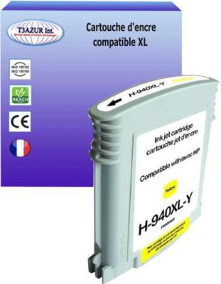 Cartouche d'encre T3AZUR pour HP 940 XL  Jaune Cartouche d'encre T3AZUR pour HP 940 XL  Jaune