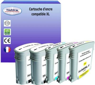 Cartouche d'encre T3AZUR pour HP940 XL (2N+1C+1M+1J) Cartouche d'encre T3AZUR pour HP940 XL (2N+1C+1M+1J)