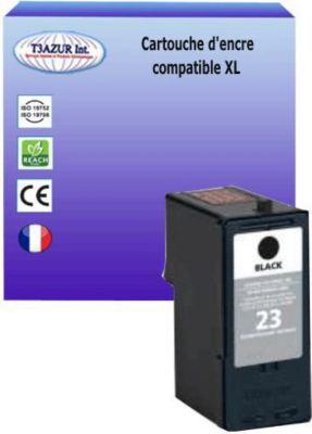 Cartouche d'encre T3AZUR pour Lexmark N°23 - Noir