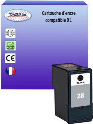 Cartouche d'encre T3AZUR pour Lexmark N°28 - Noir