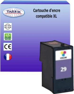 Cartouche d'encre T3AZUR pour Lexmark N°29 - Couleur