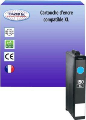 Cartouche d'encre T3AZUR pour Lexmark 150 XL Cyan