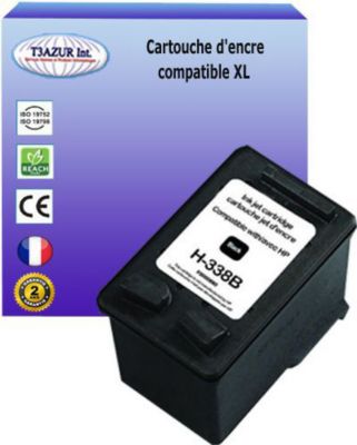 Cartouche d'encre T3AZUR pour HP 338 Noire