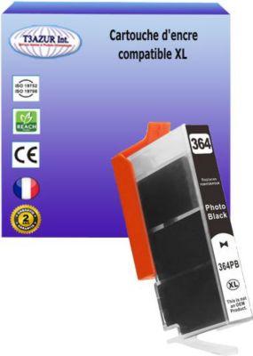 Cartouche d'encre T3AZUR pour HP 364 XL Noire Cartouche d'encre T3AZUR pour HP 364 XL Noire