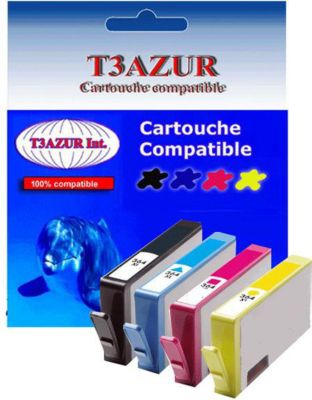 Cartouche d'encre T3AZUR pour HP 364 XL (pack 4) Cartouche d'encre T3AZUR pour HP 364 XL (pack 4)