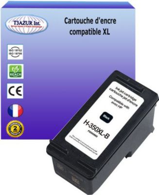 Cartouche d'encre T3AZUR pour HP 350 XL Noire Cartouche d'encre T3AZUR pour HP 350 XL Noire