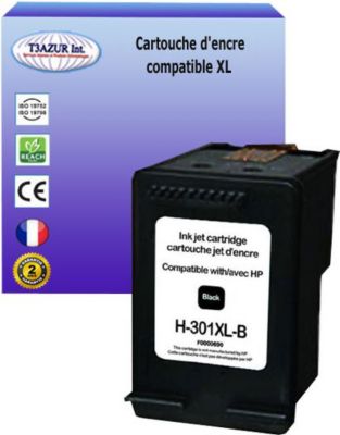 Cartouche d'encre HP N° 301 XL Noir - Compatible - Inkcenter